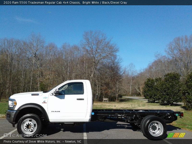 Bright White / Black/Diesel Gray 2020 Ram 5500 Tradesman Regular Cab 4x4 Chassis