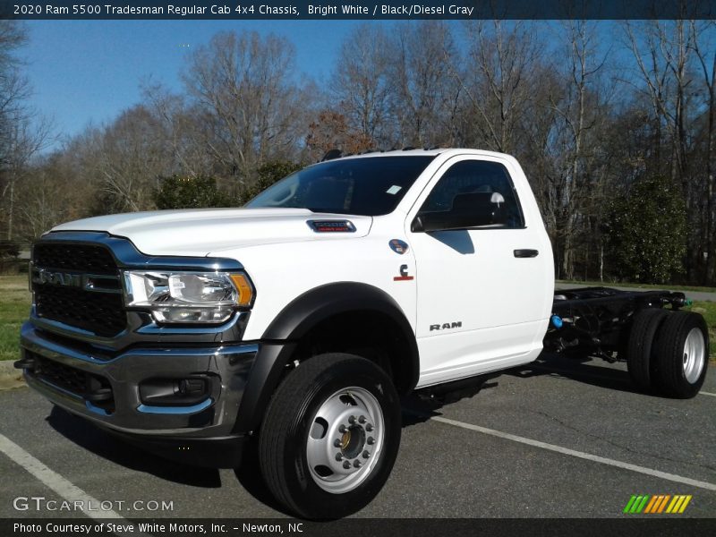 Bright White / Black/Diesel Gray 2020 Ram 5500 Tradesman Regular Cab 4x4 Chassis