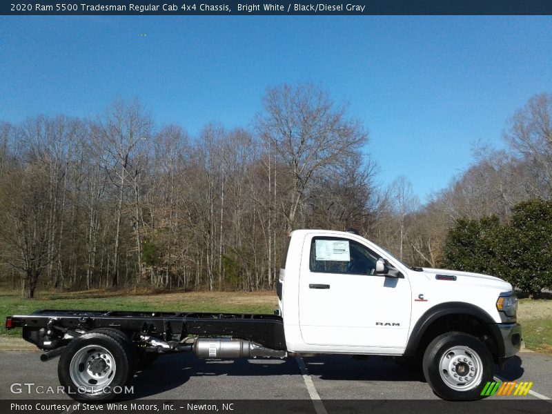 Bright White / Black/Diesel Gray 2020 Ram 5500 Tradesman Regular Cab 4x4 Chassis