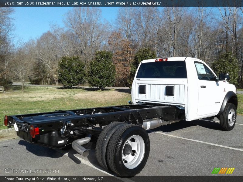 Bright White / Black/Diesel Gray 2020 Ram 5500 Tradesman Regular Cab 4x4 Chassis