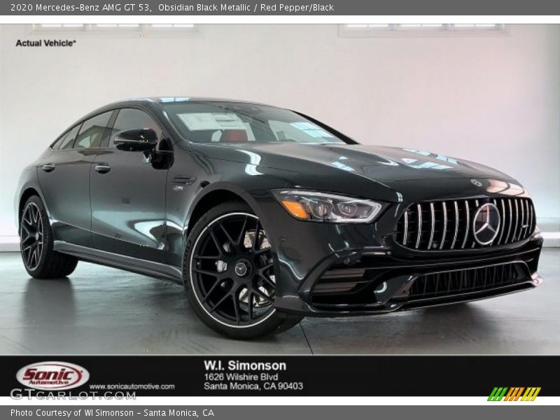 Obsidian Black Metallic / Red Pepper/Black 2020 Mercedes-Benz AMG GT 53