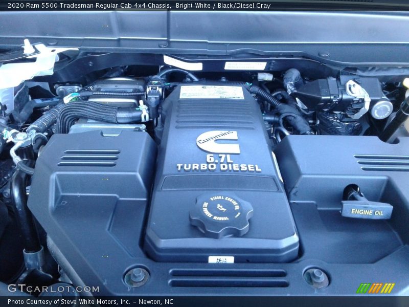 Bright White / Black/Diesel Gray 2020 Ram 5500 Tradesman Regular Cab 4x4 Chassis