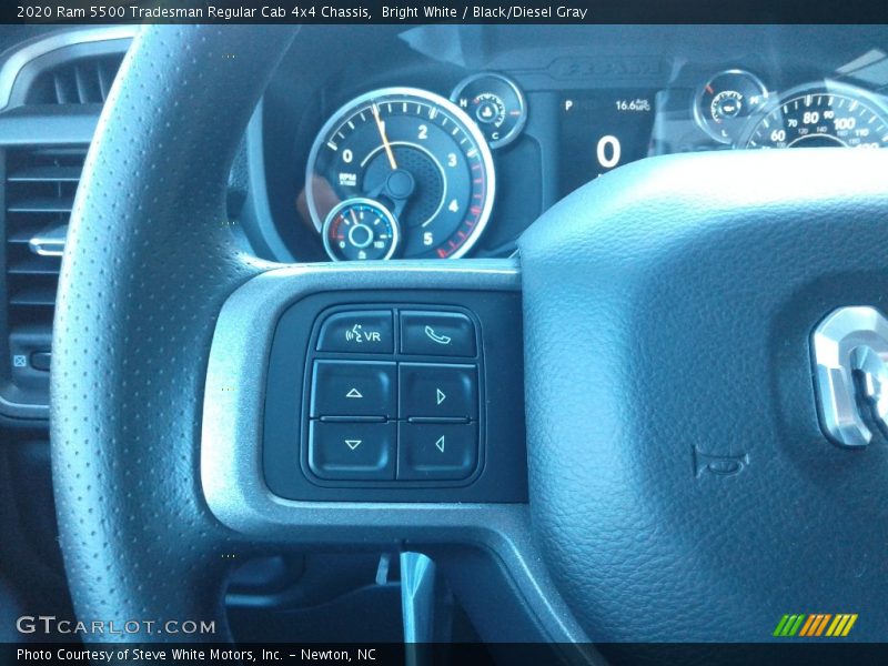 Bright White / Black/Diesel Gray 2020 Ram 5500 Tradesman Regular Cab 4x4 Chassis