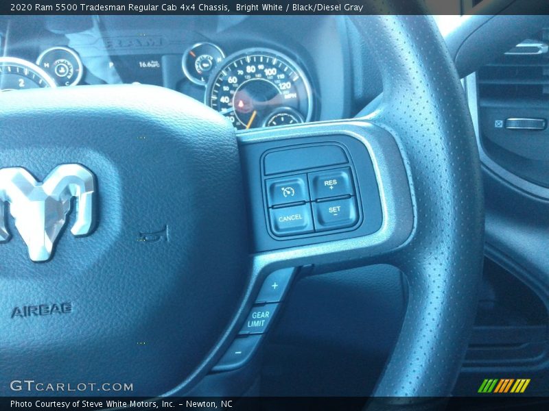 Bright White / Black/Diesel Gray 2020 Ram 5500 Tradesman Regular Cab 4x4 Chassis