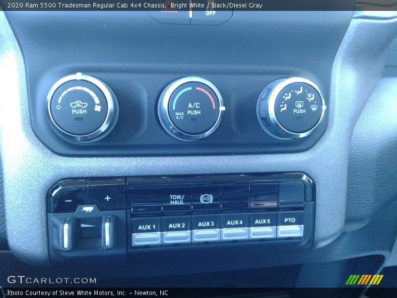 Bright White / Black/Diesel Gray 2020 Ram 5500 Tradesman Regular Cab 4x4 Chassis