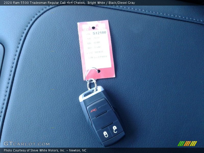 Bright White / Black/Diesel Gray 2020 Ram 5500 Tradesman Regular Cab 4x4 Chassis