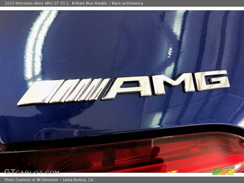 Brilliant Blue Metallic / Black w/Dinamica 2020 Mercedes-Benz AMG GT 63 S