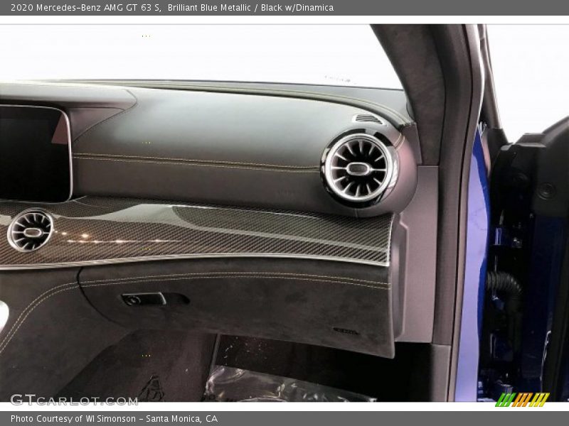 Brilliant Blue Metallic / Black w/Dinamica 2020 Mercedes-Benz AMG GT 63 S