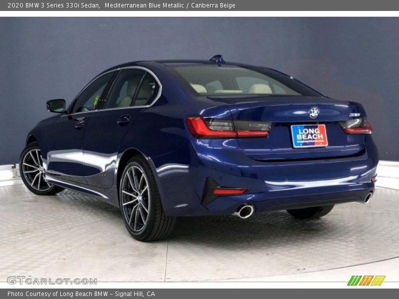 Mediterranean Blue Metallic / Canberra Beige 2020 BMW 3 Series 330i Sedan
