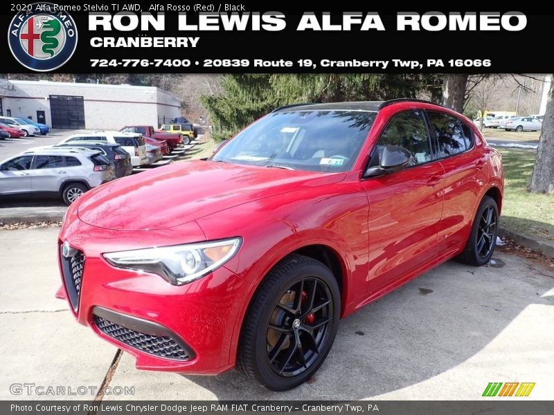 Alfa Rosso (Red) / Black 2020 Alfa Romeo Stelvio TI AWD