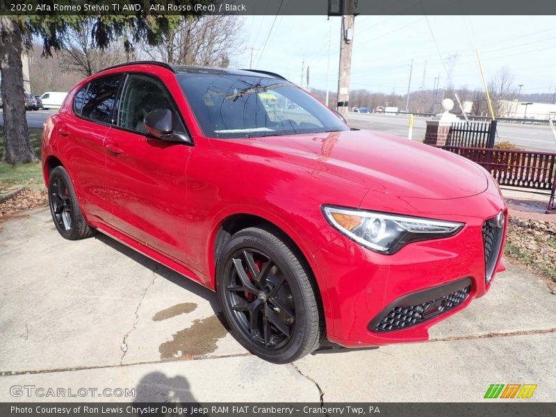 Alfa Rosso (Red) / Black 2020 Alfa Romeo Stelvio TI AWD