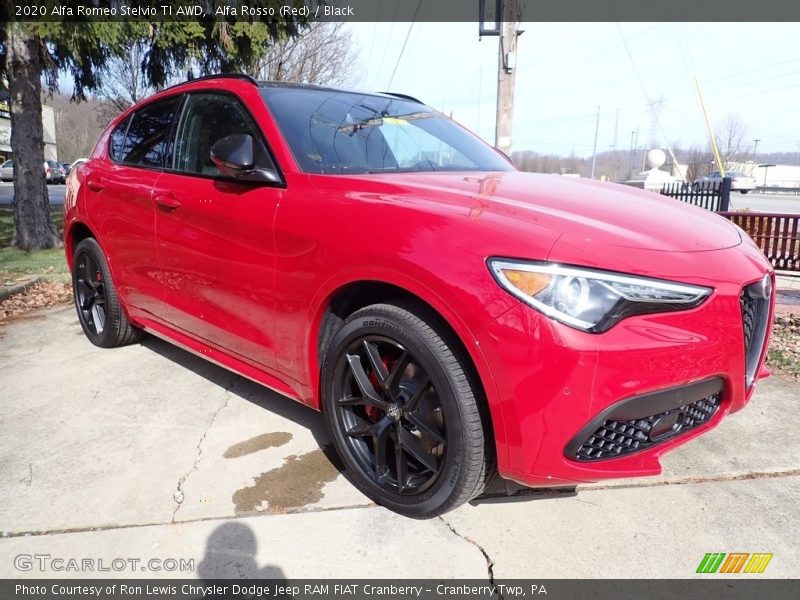 Alfa Rosso (Red) / Black 2020 Alfa Romeo Stelvio TI AWD