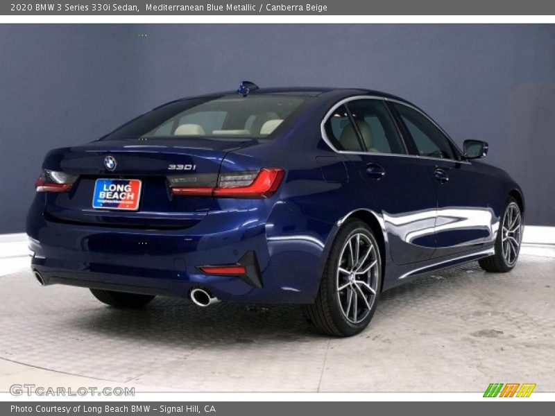 Mediterranean Blue Metallic / Canberra Beige 2020 BMW 3 Series 330i Sedan