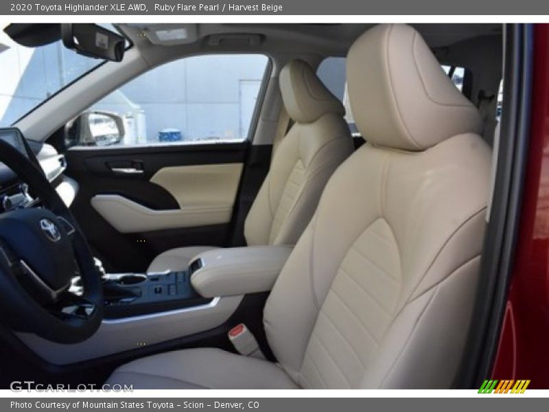 Ruby Flare Pearl / Harvest Beige 2020 Toyota Highlander XLE AWD