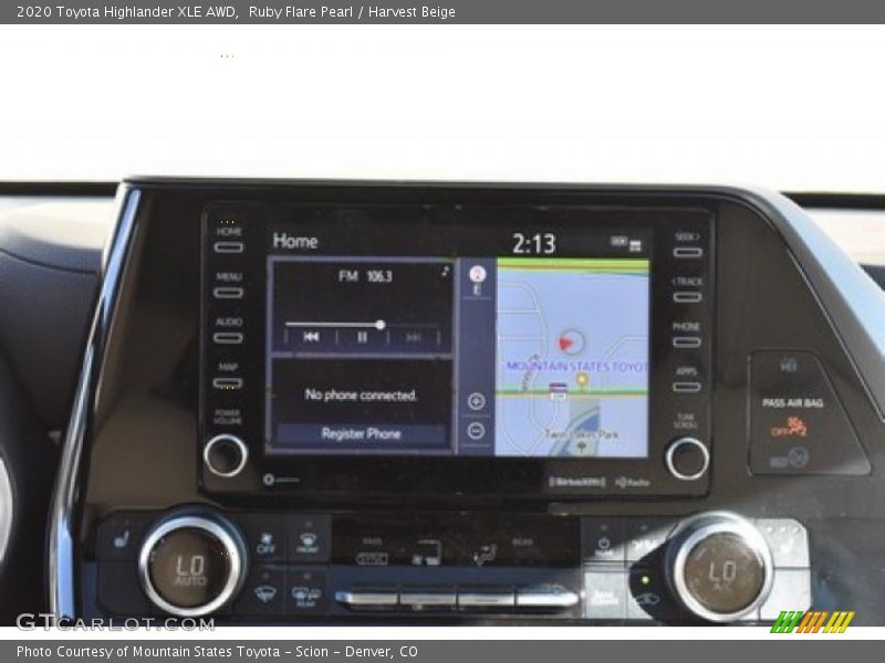 Ruby Flare Pearl / Harvest Beige 2020 Toyota Highlander XLE AWD