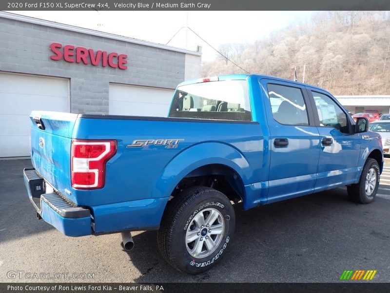 Velocity Blue / Medium Earth Gray 2020 Ford F150 XL SuperCrew 4x4
