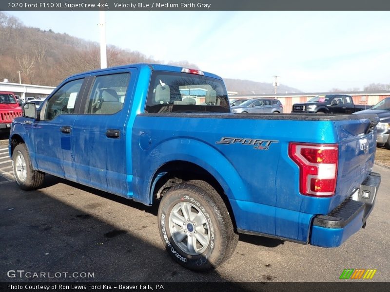 Velocity Blue / Medium Earth Gray 2020 Ford F150 XL SuperCrew 4x4