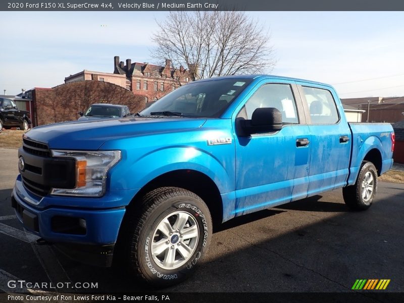 Velocity Blue / Medium Earth Gray 2020 Ford F150 XL SuperCrew 4x4