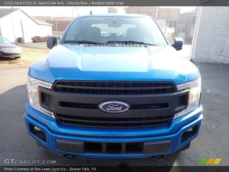 Velocity Blue / Medium Earth Gray 2020 Ford F150 XL SuperCrew 4x4