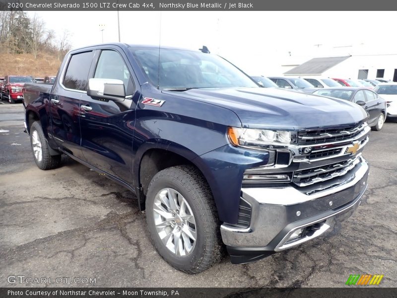 Northsky Blue Metallic / Jet Black 2020 Chevrolet Silverado 1500 LTZ Crew Cab 4x4