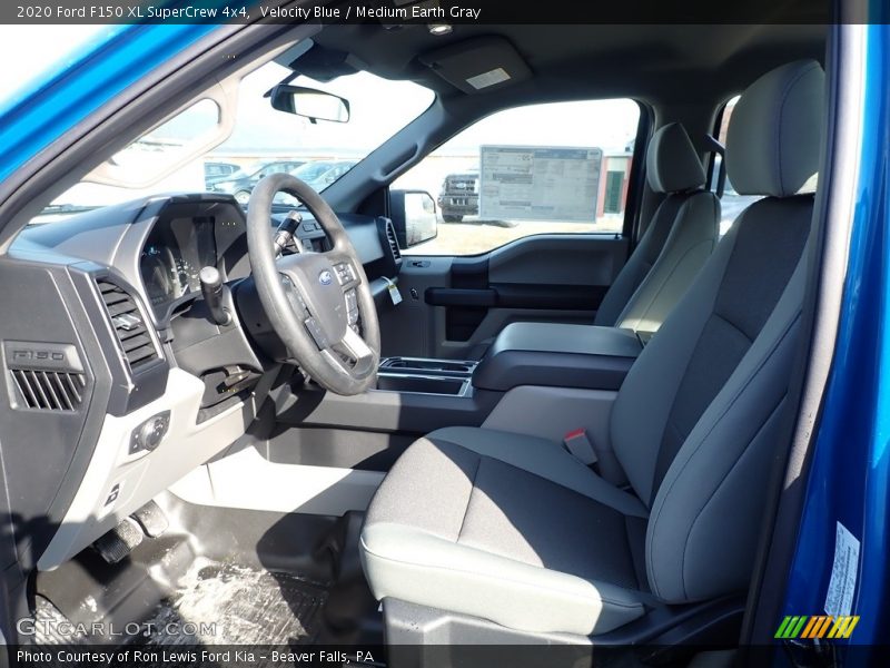 Velocity Blue / Medium Earth Gray 2020 Ford F150 XL SuperCrew 4x4