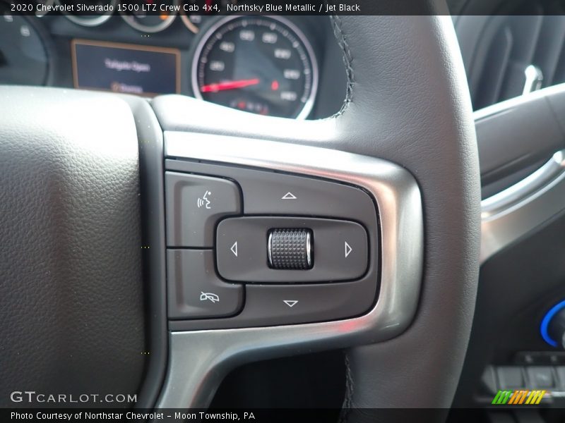 Northsky Blue Metallic / Jet Black 2020 Chevrolet Silverado 1500 LTZ Crew Cab 4x4