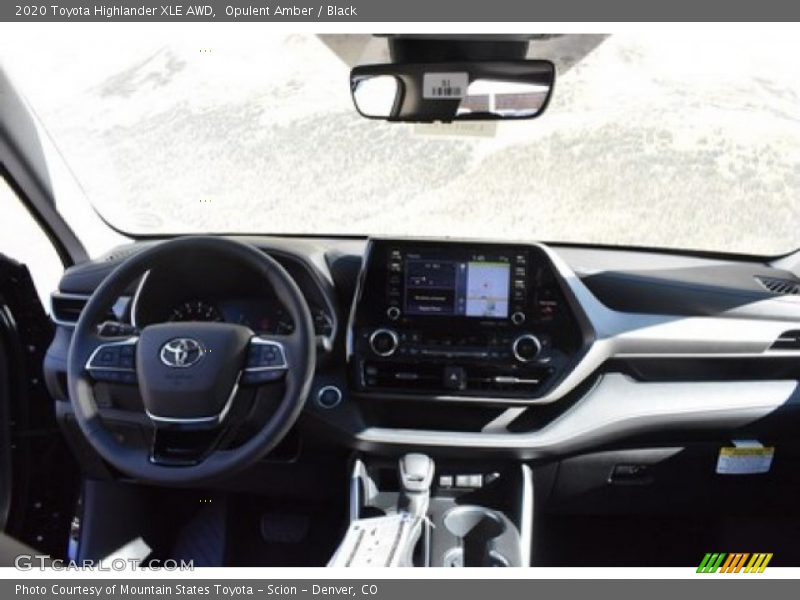 Opulent Amber / Black 2020 Toyota Highlander XLE AWD