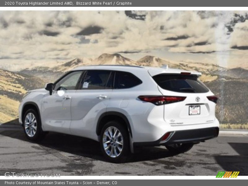 Blizzard White Pearl / Graphite 2020 Toyota Highlander Limited AWD