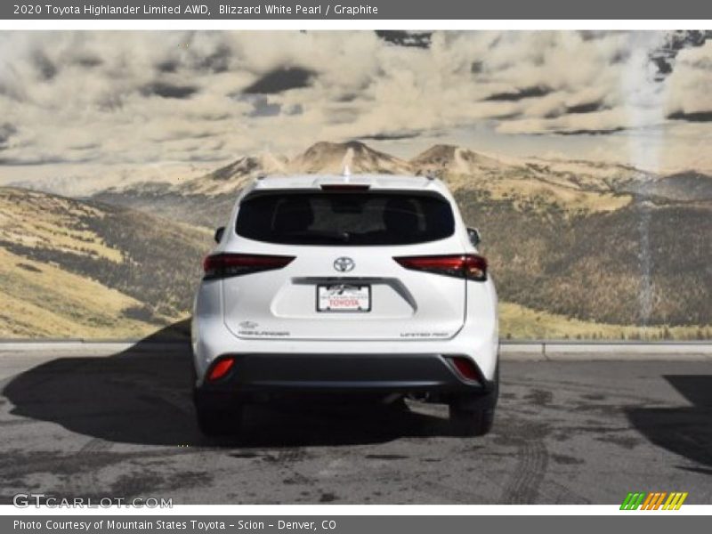 Blizzard White Pearl / Graphite 2020 Toyota Highlander Limited AWD