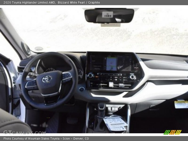 Blizzard White Pearl / Graphite 2020 Toyota Highlander Limited AWD