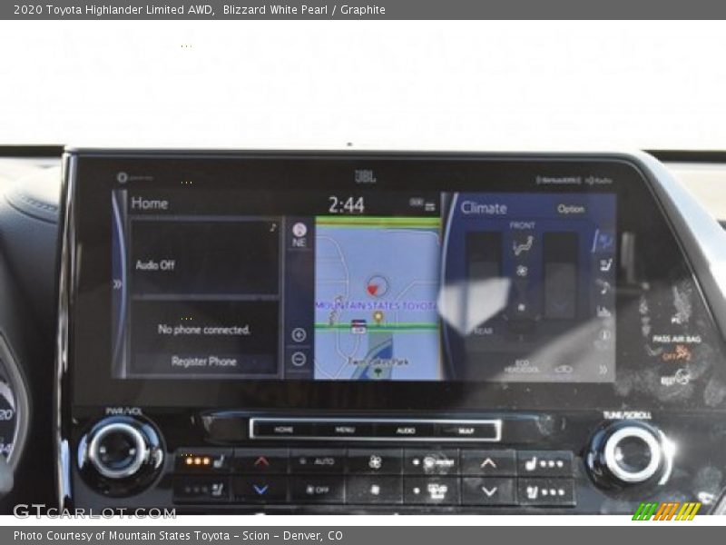 Blizzard White Pearl / Graphite 2020 Toyota Highlander Limited AWD