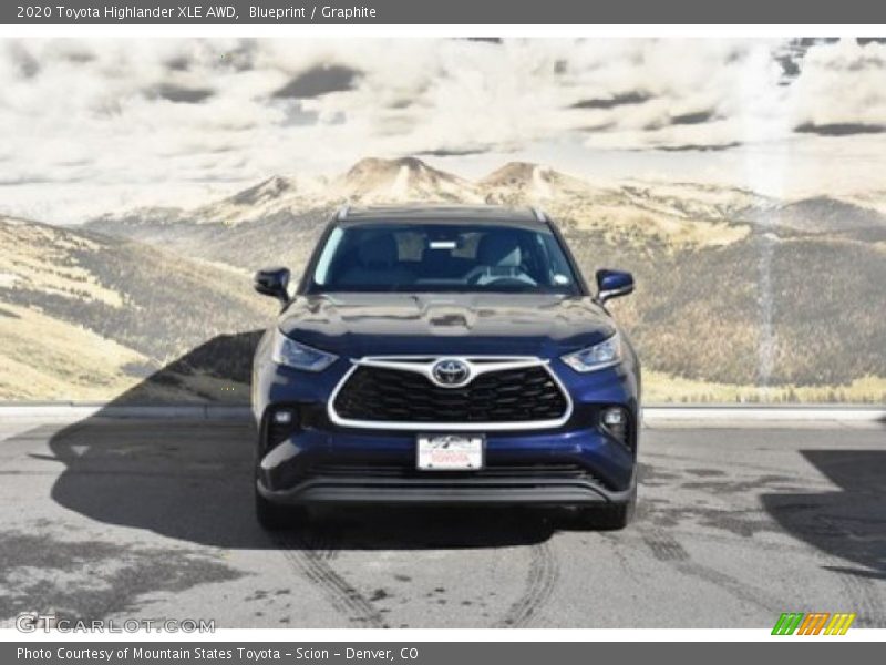 Blueprint / Graphite 2020 Toyota Highlander XLE AWD
