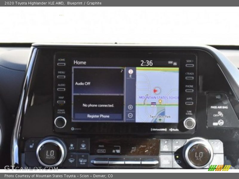 Blueprint / Graphite 2020 Toyota Highlander XLE AWD