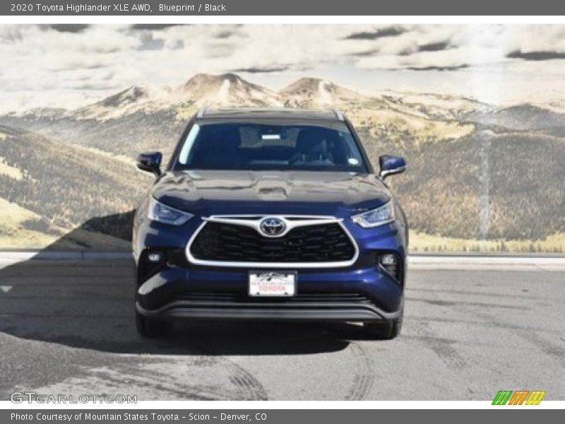 Blueprint / Black 2020 Toyota Highlander XLE AWD