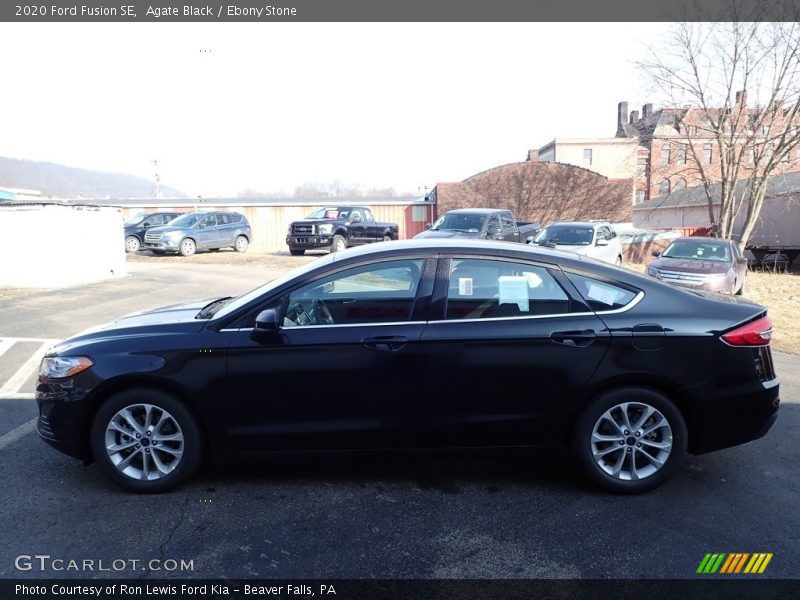 Agate Black / Ebony Stone 2020 Ford Fusion SE