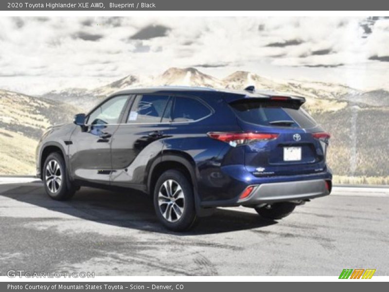 Blueprint / Black 2020 Toyota Highlander XLE AWD