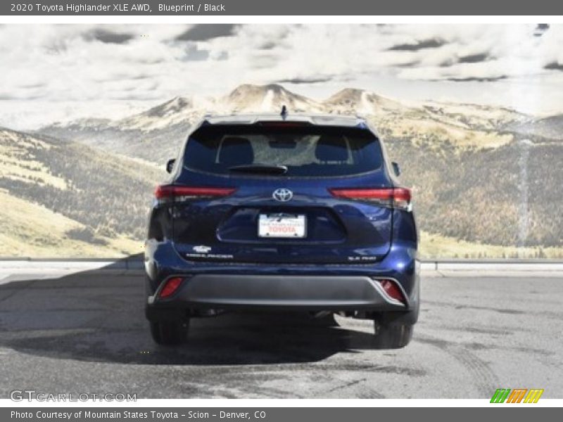 Blueprint / Black 2020 Toyota Highlander XLE AWD