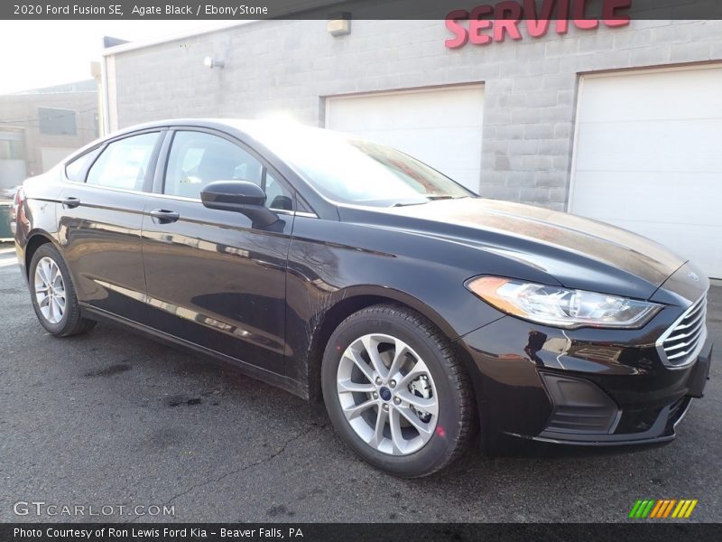 Agate Black / Ebony Stone 2020 Ford Fusion SE