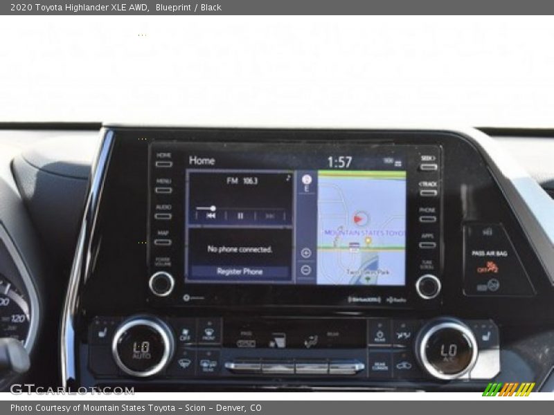 Blueprint / Black 2020 Toyota Highlander XLE AWD