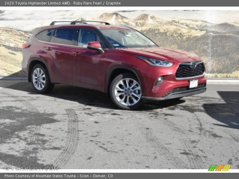 Ruby Flare Pearl / Graphite 2020 Toyota Highlander Limited AWD