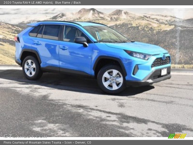 Blue Flame / Black 2020 Toyota RAV4 LE AWD Hybrid