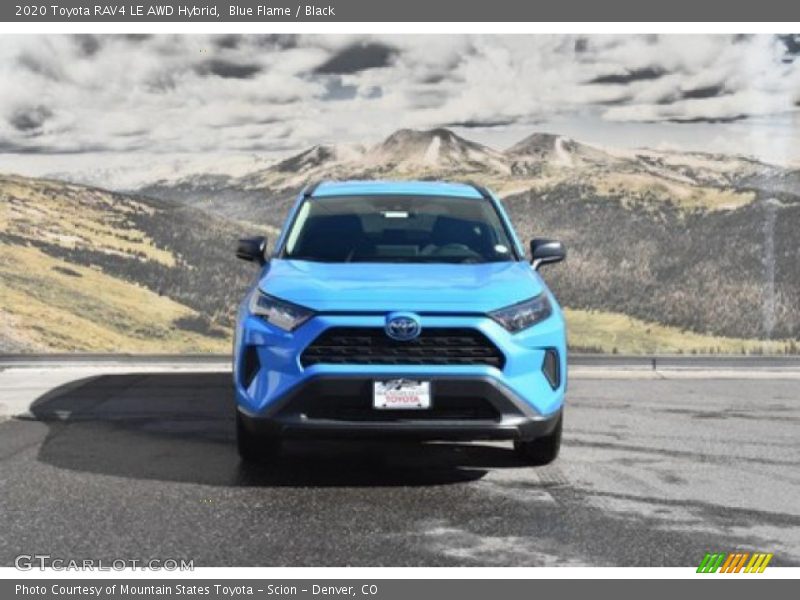 Blue Flame / Black 2020 Toyota RAV4 LE AWD Hybrid