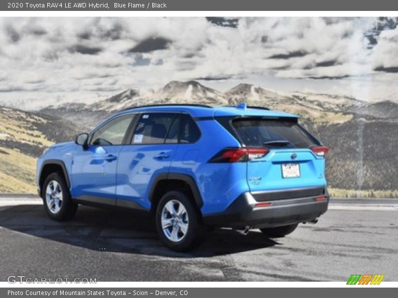 Blue Flame / Black 2020 Toyota RAV4 LE AWD Hybrid