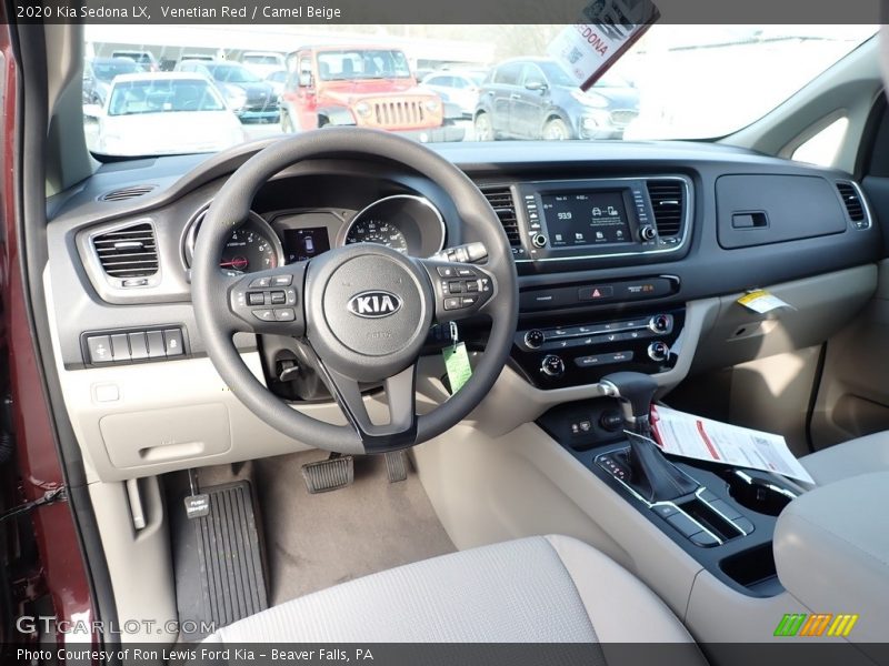  2020 Sedona LX Camel Beige Interior