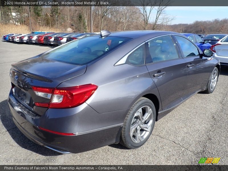 Modern Steel Metallic / Black 2020 Honda Accord EX-L Sedan