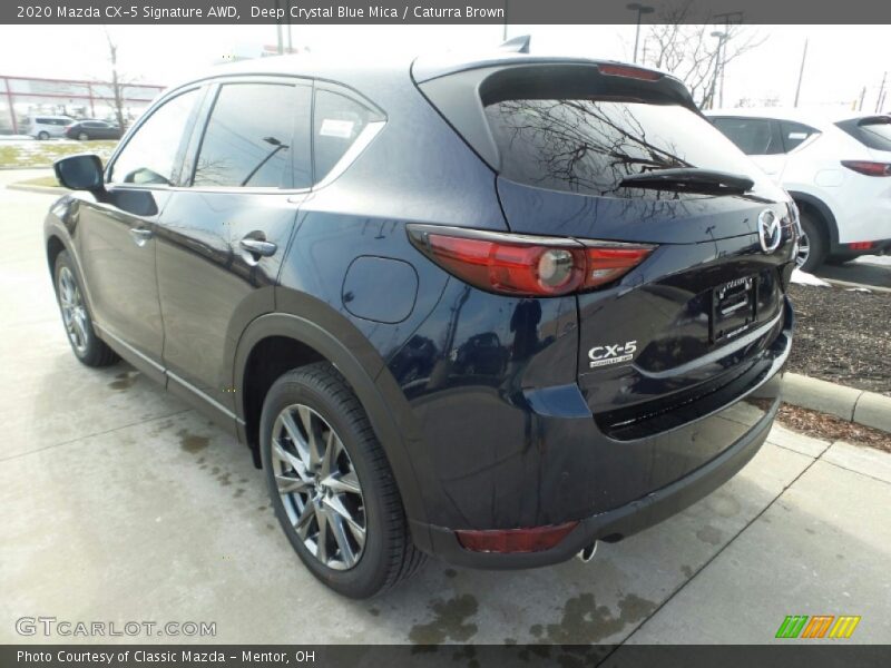 Deep Crystal Blue Mica / Caturra Brown 2020 Mazda CX-5 Signature AWD
