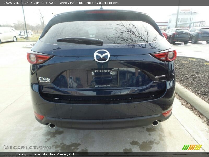 Deep Crystal Blue Mica / Caturra Brown 2020 Mazda CX-5 Signature AWD