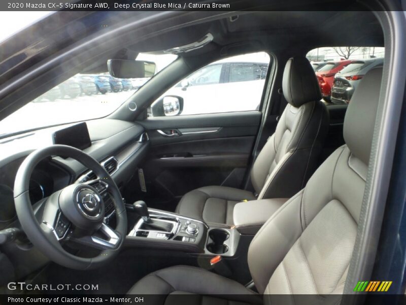 Deep Crystal Blue Mica / Caturra Brown 2020 Mazda CX-5 Signature AWD