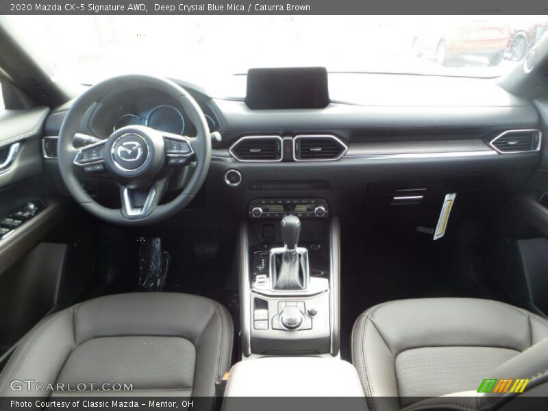 Deep Crystal Blue Mica / Caturra Brown 2020 Mazda CX-5 Signature AWD