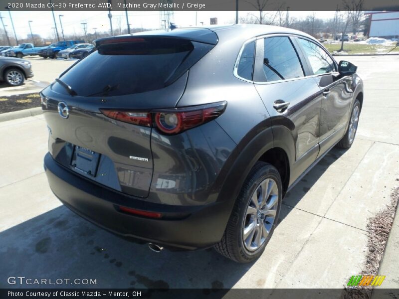 Machine Gray Metallic / Greige 2020 Mazda CX-30 Preferred AWD